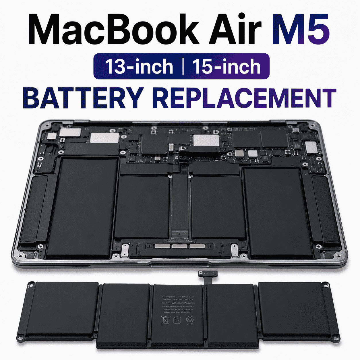 MacBook Air M5|13-inch|15-inch|Battery Replacement